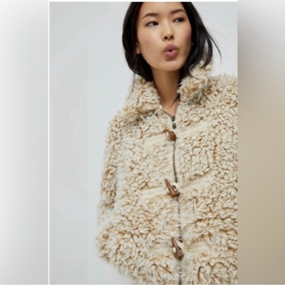 Anthropologie: Brenna Faux Fur Coat size extra small - Picture 2 of 6